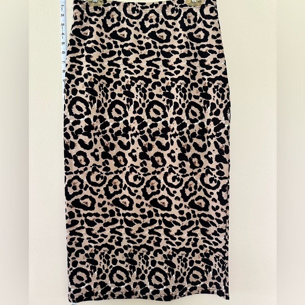 Shein Leopard print pencil Skirt